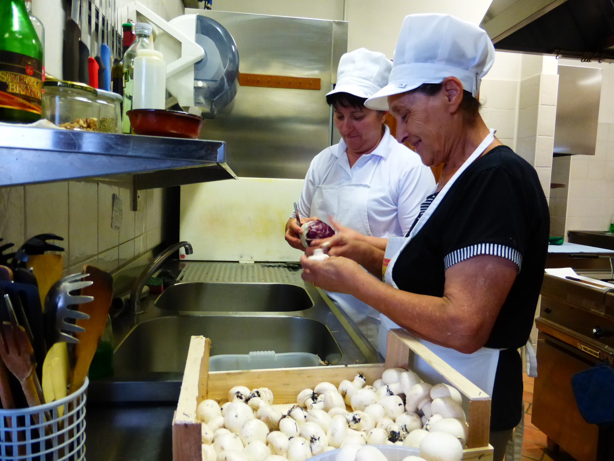 In de keuken van ristorante pizzeria Archibugio