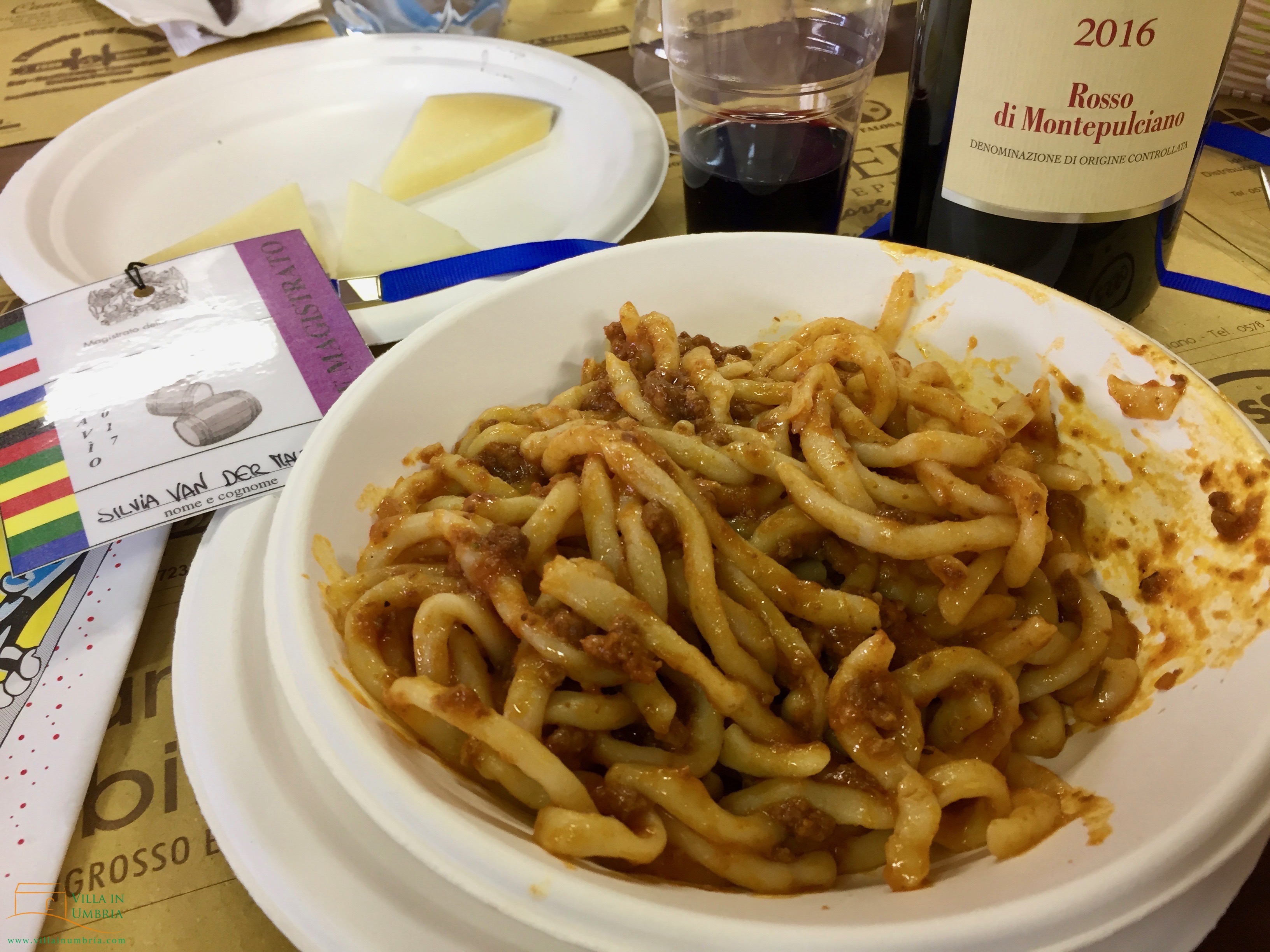 Picci eten in Montepulciano