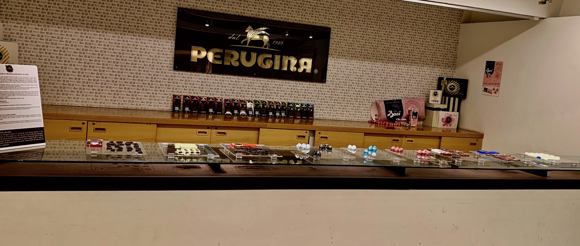 Perugina chocolade proeverij Perugina chocolade proeverij