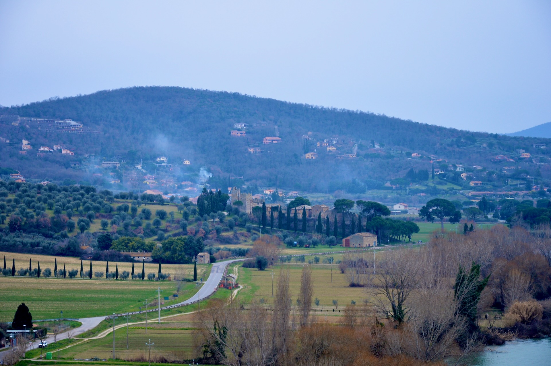 Uitzicht vanaf Villa Palombaro in Monte del Lago, Trasimeno
