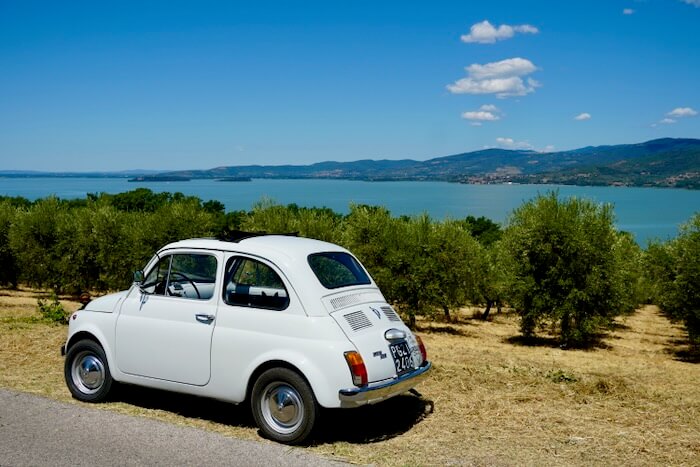 La Piccola 500 aan het meer van Trasimeno