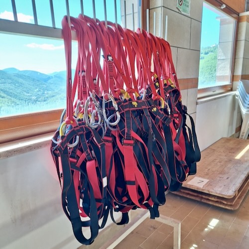 Safety first at the Tibetan suspension bridge