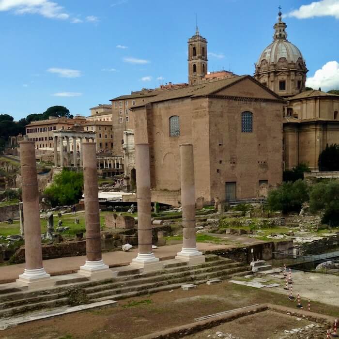 Het Foro Romano in Rome Het Foro Romano in Rome