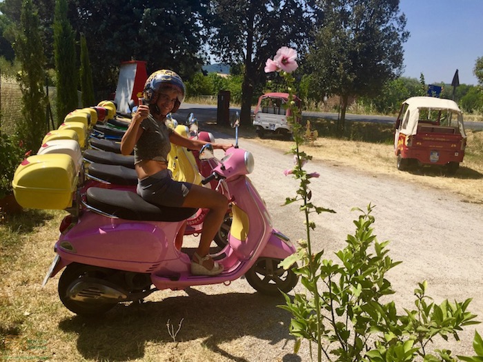 Vespa tours at Lake Trasimeno