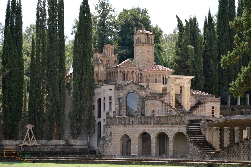 Surrealistic park from Tomaso Buzzi near Montegiove in Umbria
