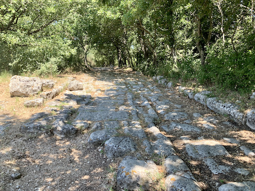 Ancient Roman road in Carsulae