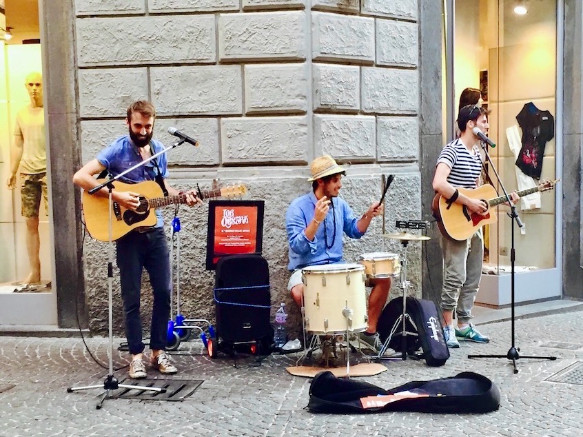 Street musicians in Orvieto