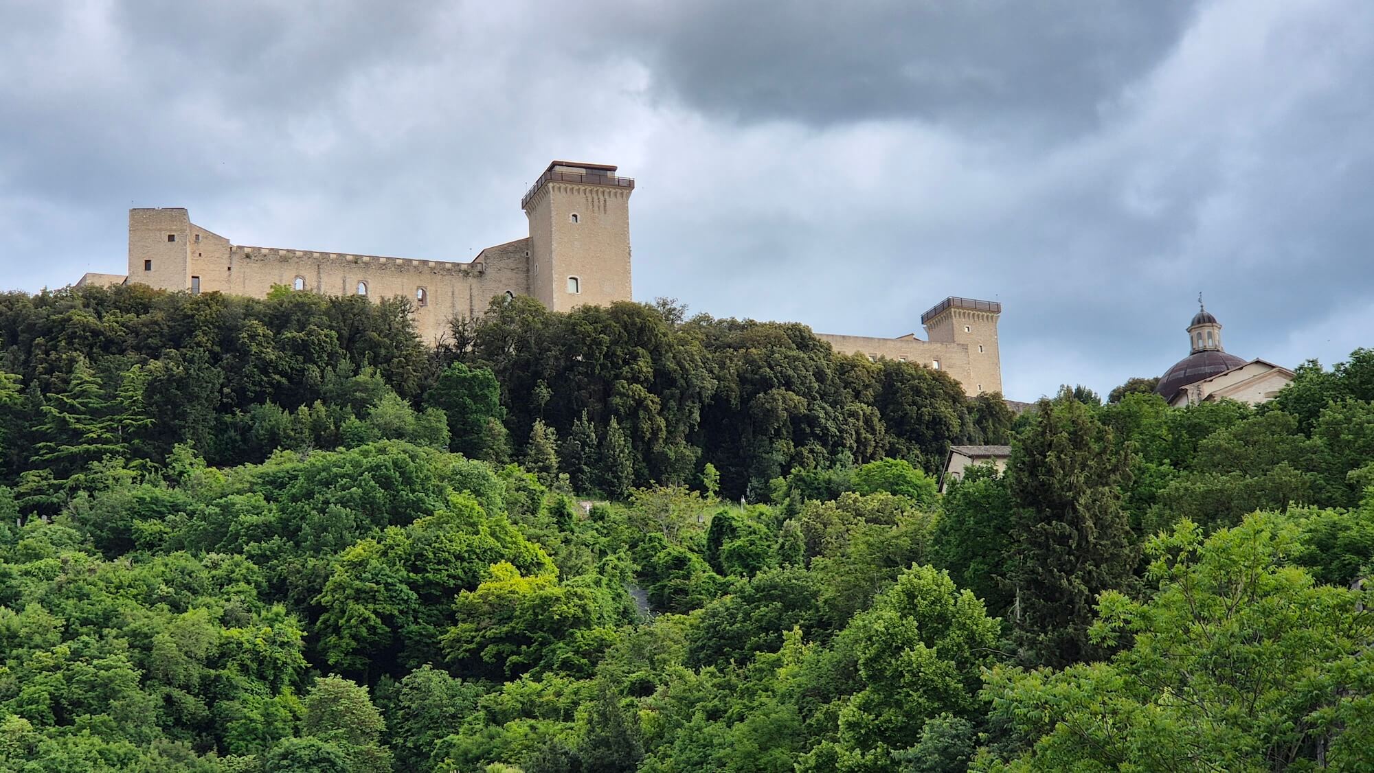 The Rocca Albornoziana in Spoleto The Rocca Albornoziana in Spoleto