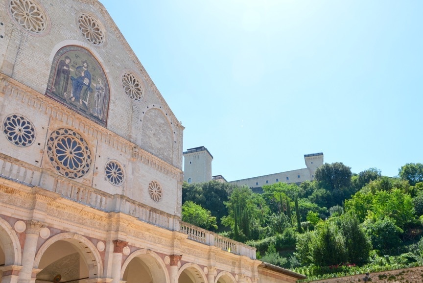 Spoleto: Duomo and Rocca Spoleto: Duomo and Rocca