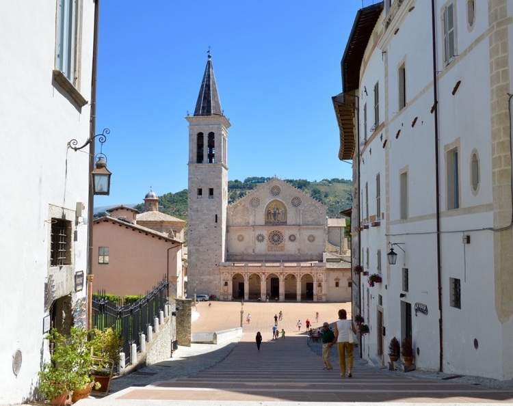 The cathedral in Spoleto The cathedral in Spoleto